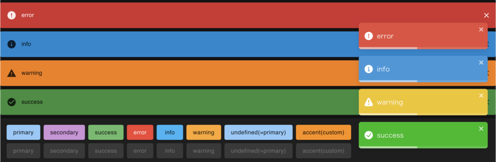 Next.jsにreact-toastify導入して、背景色をMaterial UIのテーマと揃える - Blogメモφ(..)